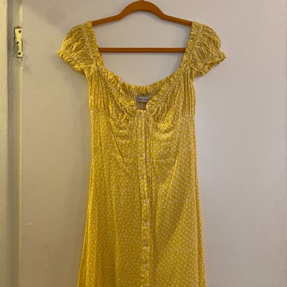 With Jean Yellow Daisy Isabelle Mini Dress - Picture 3 of 5